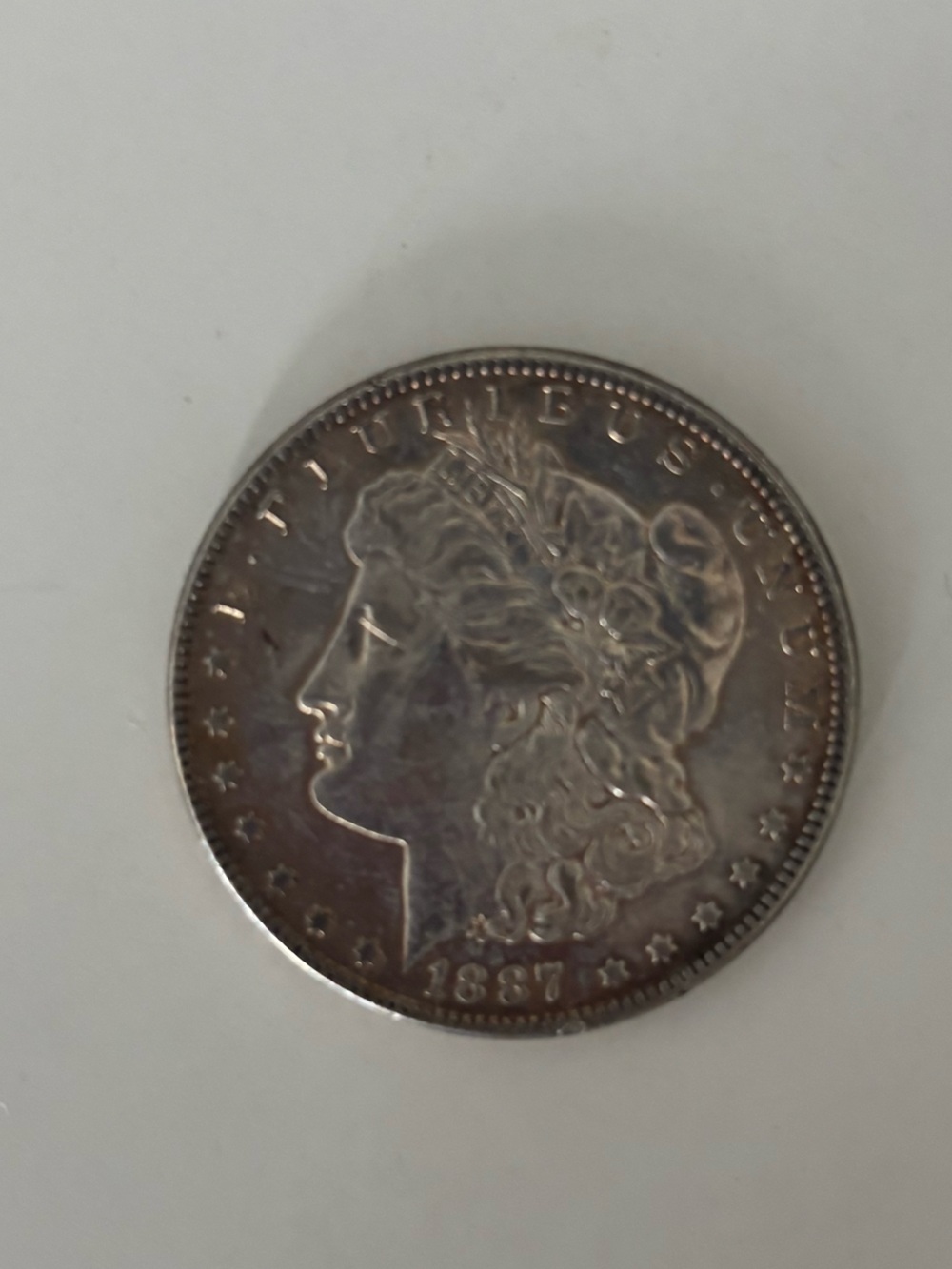 1887 Morgan Silver Dollar | 90% Silver U.S. Coin | Original Toning